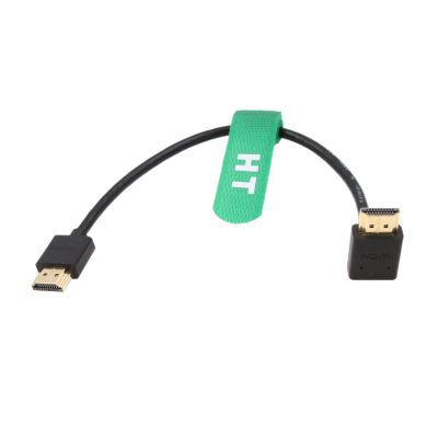 HangTon HDMI 4K 60p 8K30p UHD Cable for BMPCC 4K ZCAM E2 Sony A7IV F55 Canon C300 GH5S Nikon Z9 Camera Ronin RS2 Teradek ATOMOS Ninja V Monitor Type A HDMI 2.1 Up Angle 25cm