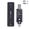 JMT M.2 Mini NGFF External Hard Drive Enclosure Nvme Dual Protocol to USB3.1 for 2230 2242 2260 2280 , Type-A/C Direct Plug-in Wire-Free USB Enclosure (Grey for 2230 2242) view 3