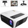 ONOTEC Mini Projector Portable LCD Projector [200" Projector Screen Included] Full HD 1080P Supported, Compatible with Smartphone, TV Stick, Games, HDMI, AV, Projector for Outdoor Movies view 2