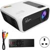 ONOTEC Mini Projector Portable LCD Projector [200" Projector Screen Included] Full HD 1080P Supported, Compatible with Smartphone, TV Stick, Games, HDMI, AV, Projector for Outdoor Movies view 3