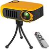 ONOTEC Mini Projector 800 Lumens Portable LCD Projector [60" Projector Screen Included] Full HD 1080P Supported view 2