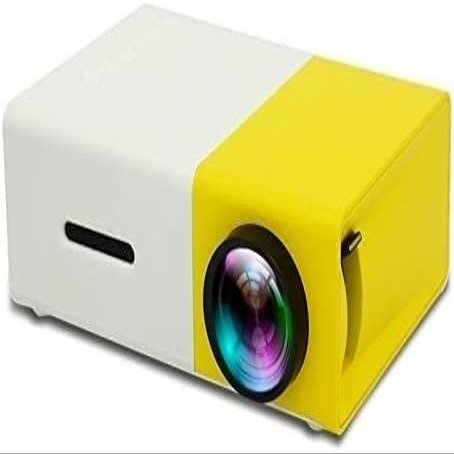 ONOTEC Video Projectors, Full HD 1080P Projector 4500:1 Contrast Portable Mini LED Video Projector Support 1600 Lumens HDMI VGA AV USB