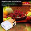 ONOTEC Video Projectors, Full HD 1080P Projector 4500:1 Contrast Portable Mini LED Video Projector Support 1600 Lumens HDMI VGA AV USB view 3