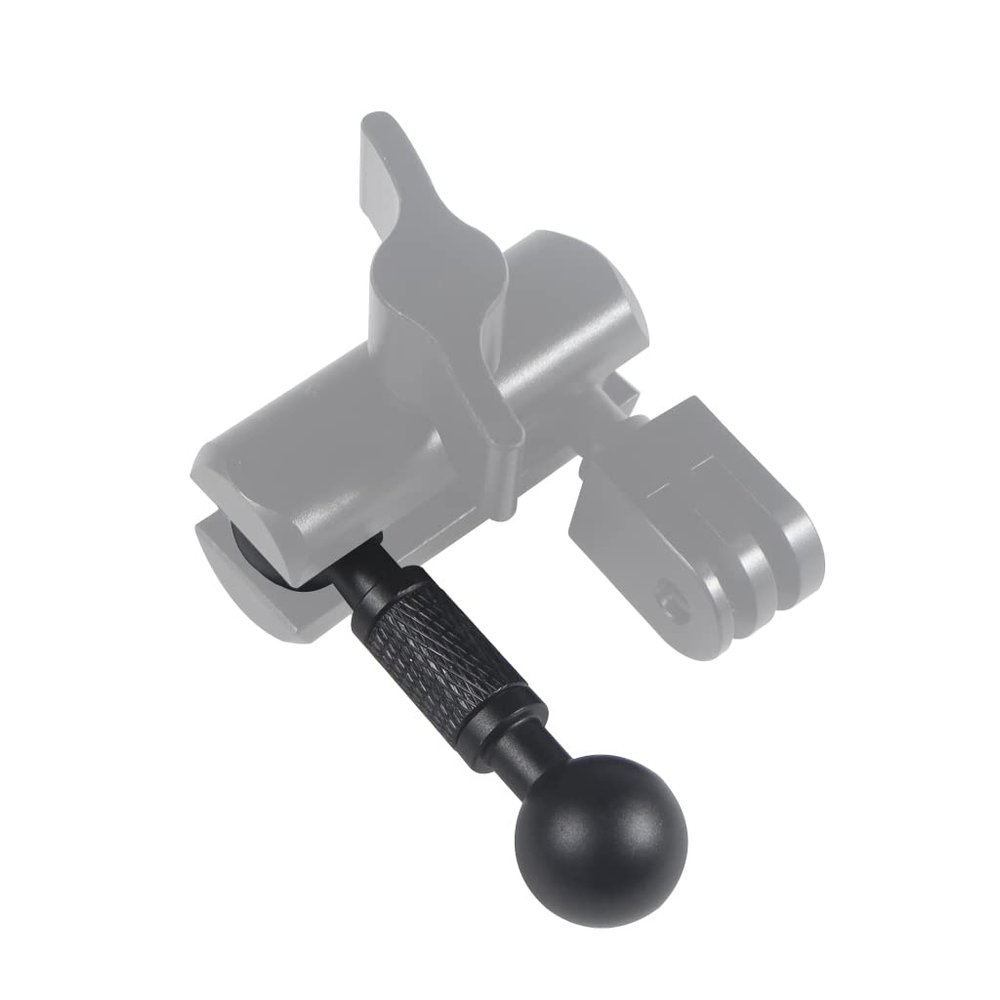 BGNing Double Ballhead Extension Bar Camera Magic Arm Ball Mount Socket Arm Clamp Connecting Bracket to 1/4 Screw Adapter Compatible with GoPro 10 9 8 Action Camera (Dual Ballhead 17mm)