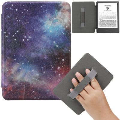 Artyond Case for New Kindle 2022, Slim Lightweight PU Leather with Auto Wake/Sleep Cover with Hand Strap Shell Protective Case for 6" All New Kindle 11th Generation 2022 Release, Starry Sky