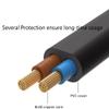 HISPD 6FT 2-Prong Extension Power Cord Cable Lead Replacement for Model No.: ZBHWX-A240020-A ZBHWXA240020A Heweixing Technology Co., Ltd Class 2 TransReplacement Former view 4