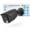 Amcrest UltraHD 4K (8MP) IP PoE AI Camera, FOV 129, 49ft Color Nightvision, Security Outdoor Bullet Camera, Human & Vehicle Detection, Active Deterrent, 4K @15fps, IP8M-2796EB-AI (Black) view 1