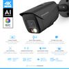 Amcrest UltraHD 4K (8MP) IP PoE AI Camera, FOV 129, 49ft Color Nightvision, Security Outdoor Bullet Camera, Human & Vehicle Detection, Active Deterrent, 4K @15fps, IP8M-2796EB-AI (Black) view 2