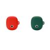 2 Pack DAYJOY Soft Silicone Protective Case Cover Compatible with Anker Soundcore VR P10 Earbuds, Protective Skin Sleeve with Carabiner (red+Green) view 1