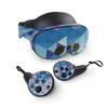 MightySkins Carbon Fiber Skin Compatible with Meta Quest Pro - Purple Kaleidoscope | Protective, Durable Textured Carbon Fiber Finish | Easy to Apply, Remove, and Change Styles | Made in The USA view 1