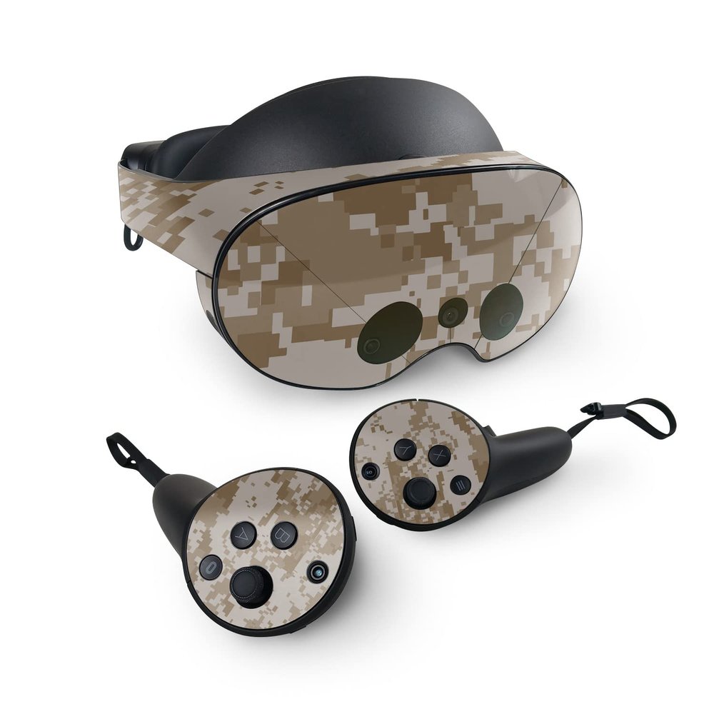MightySkins Skin Compatible with Meta Quest Pro - Desert Camo | Protective, Durable, and Unique Vinyl Decal wrap Cover | Easy to Apply, Remove, and Change Styles | Made in The USA
