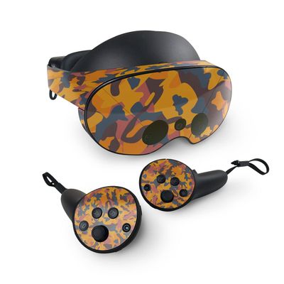 MightySkins Skin Compatible with Meta Quest Pro - Autumn Camouflage | Protective, Durable, and Unique Vinyl Decal wrap Cover | Easy to Apply, Remove, and Change Styles | Made in The USA