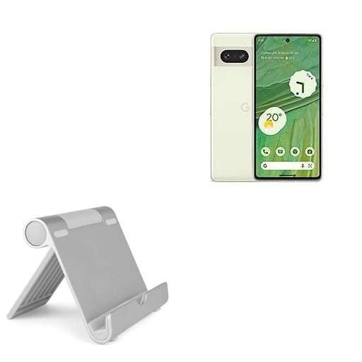 BoxWave Stand and Mount Compatible with Google Pixel 7 - VersaView Aluminum Stand, Portable, Multi Angle Viewing Sturdy