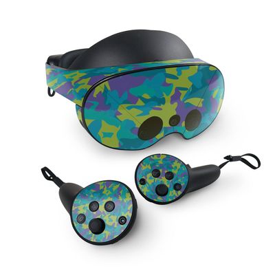 MightySkins Skin Compatible with Meta Quest Pro - Summer Camouflage | Protective, Durable, and Unique Vinyl Decal wrap Cover | Easy to Apply, Remove, and Change Styles | Made in The USA