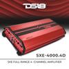 DS18 SXE-4000.4D/RD Car Amplifier Stereo Full-Range Class D 4-Channel 275x4 RMS @4 OHM 4000 Watts - Powerful and Compact Amp for Speakers in Car Audio System view 2