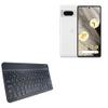 BoxWave Keyboard Compatible with Google Pixel 7 Pro - SlimKeys Bluetooth Keyboard, Portable Thin with Chiclet-Style Keys - Jet Black view 1