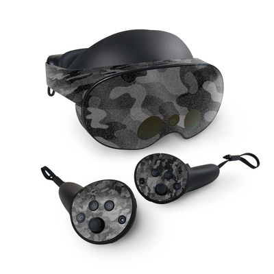 MightySkins Glossy Glitter Skin Compatible with Meta Quest Pro - Black Camo | Protective, Durable High-Gloss Glitter Finish | Easy to Apply, Remove, and Change Styles | Made in The USA