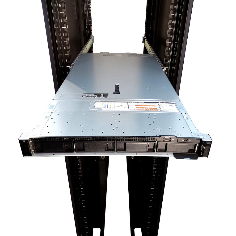 Dell EMC PowerEdge R440 4 Bay LFF 1U Server, 2X Intel Xeon Gold 5122 3.6GHz 4C CPU,16GB, PERC H330, 4X 800GB SSD, Rail Kit Included (Renewed)