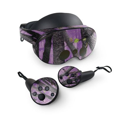 MightySkins Glossy Glitter Skin Compatible with Meta Quest Pro - Purple Tree Camo | Protective, Durable High-Gloss Glitter Finish | Easy to Apply, Remove, and Change Styles | Made in The USA