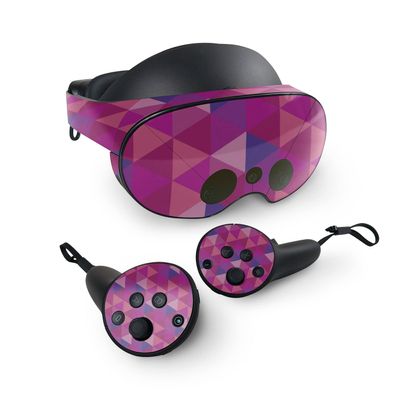MightySkins Skin Compatible with Meta Quest Pro - Pink Kaleidoscope | Protective, Durable, and Unique Vinyl Decal wrap Cover | Easy to Apply, Remove, and Change Styles | Made in The USA
