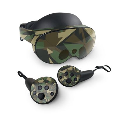 MightySkins Skin Compatible with Meta Quest Pro - Polygonal Camo | Protective, Durable, and Unique Vinyl Decal wrap Cover | Easy to Apply, Remove, and Change Styles | Made in The USA