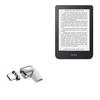 BoxWave Adapter Compatible with Kobo Clara 2E - MagnetoSnap PD Angle Adapter, Magnetic Charging Connector Device Saver - Metallic Silver view 1