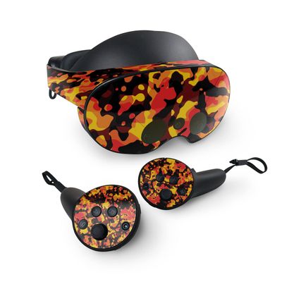 MightySkins Skin Compatible with Meta Quest Pro - Warm Modern Camo | Protective, Durable, and Unique Vinyl Decal wrap Cover | Easy to Apply, Remove, and Change Styles | Made in The USA