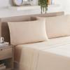 Aston & Arden Linen Eucalyptus Sheet Set - Classic and Sustainable Moisture Wicking Lyocell Tencel Bed Sheets for a Cooling, Soft, Breathable, and Comfortable Sleep, California King, Wheat Beige view 1