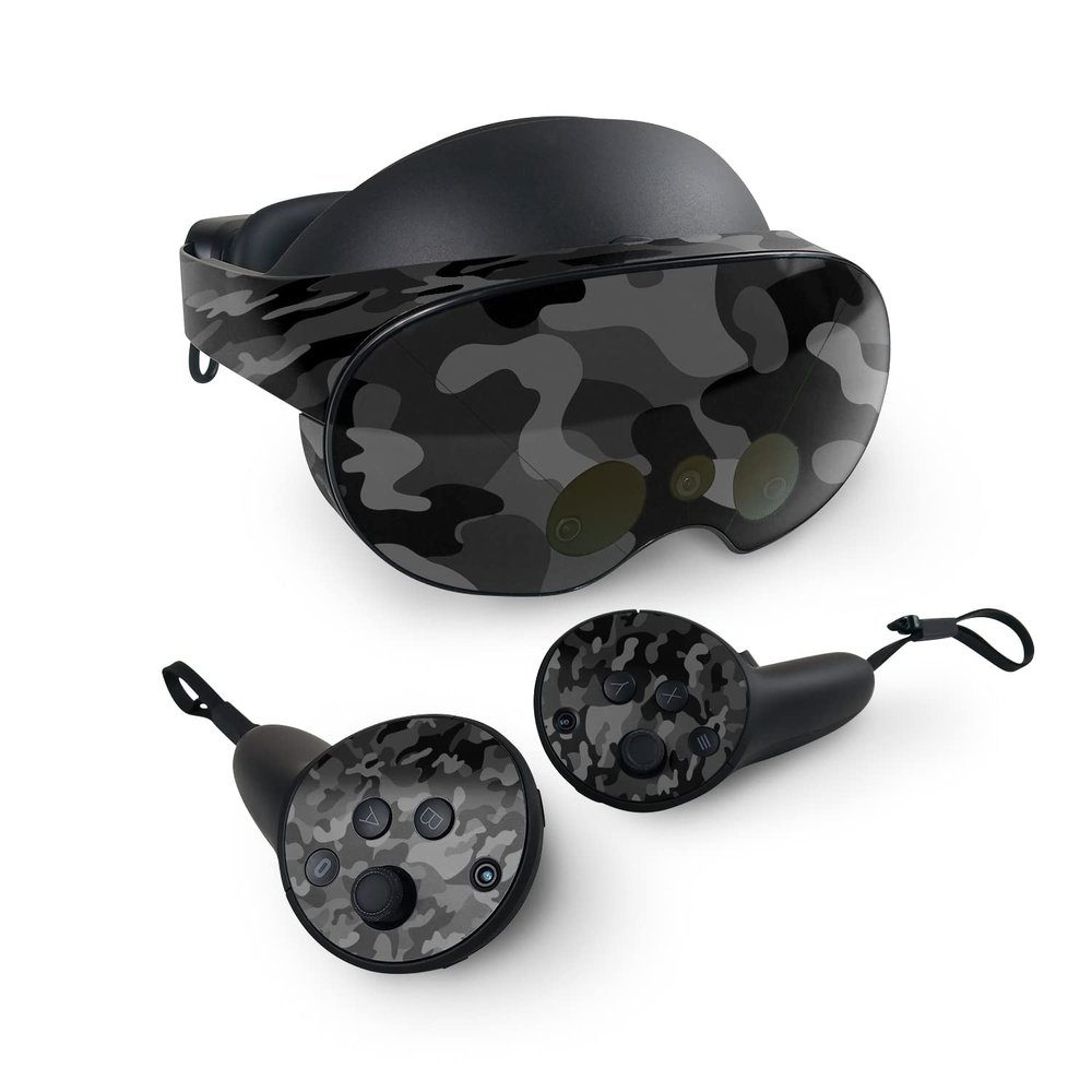 MightySkins Skin Compatible with Meta Quest Pro - Black Camo | Protective, Durable, and Unique Vinyl Decal wrap Cover | Easy to Apply, Remove, and Change Styles | Made in The USA