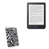 BoxWave Case Compatible with Kobo Clara 2E - Zebra Plush SlipSuit, Animal Print Padded Soft Sleeve view 1