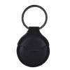Worryfree Gadgets Case Compatible with Apple Airtag Case Holder with Key Ring Cover for Wallet, Dog Collar, Luggage, Keys etc (PU Leather-Black) view 2