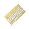 iPad 10th Generation Keyboard case iPad 102022 10.9 inch case with Keyboard Cute Round Key Detachable Bluetooth Keyboard with Pencil HolderYellow view 2