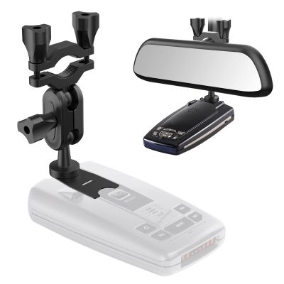 SDSACZMU Car Rear View Mirror Radar Detector Mount,for Escort Passport, Beltronics Vector and Rocky Mountain Phantom-T Radar Detector Rearview Mirror Stem Mount