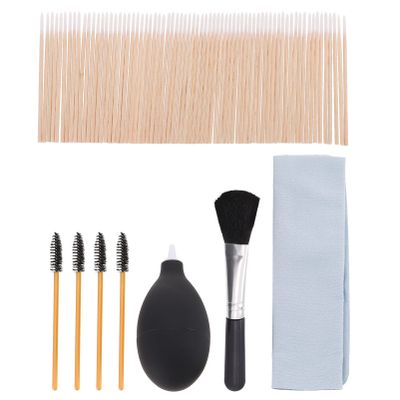 Hemobllo 1set Earphone Cleaning Brush Kit Includes Brushes Swabs Air Blower Wiping Cloth Dust Debris for Earbuds Headphones and Electronics