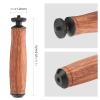 Wooden Camera Handle Grip, Universal 1/4Inch Screws Hole, Pear Wood Design, for Camera, LED Video Lamp, Smartphone view 4