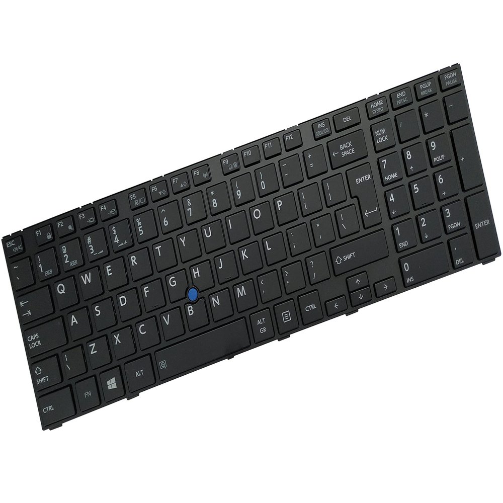 AKGIFT Laptop Replacement Keyboard Compatible for Toshiba Tecra w50-a w50-a-102 w50-a-115 w50-a-10j MP-13F66IO6356 G83C000DPIT US Layout No Backlit