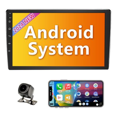 Binize Android 13 Double Din Car Stereo Radio with Wireless Carplay & Wireless Android Auto, 10 Inch Touch Screen Car Radio with Backup Camera GPS Navigation/Mirror Link, 2+32G