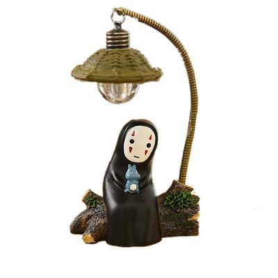 Anime No Face Man Figures, Cute Cartoon Anime Night Light Lamp Action Figure Toys for Children Kid Home House Decor Christmas Gift (No Face Man)