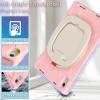 BKOUNCTK for iPad (A16) 11th/10th Generation Case 2025/2022 (11/10.9),Heavy Sturdy Shockproof Kids Case with Screen Protector,Rotating Stand/Pencil Holder/Shoulder Strap (Sakura Pink) view 3