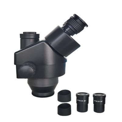 RADHAX Microscope Kit 7X-45X Simul Focal Trinocular Stereo Microscope, 0.5X Auxiliary Objective Lens Microscope Lens Adapters (Color : 7X-45X)