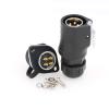 ZBLZGP 30A Heavy Duty LP20 4 Pin Waterproof Connector, 11AWG Industrial Aviation Male Plug, Screw Panel Mount Quick Disconnect Electrical Socket view 2