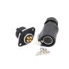 ZBLZGP LP20 4 Pin Industrial Waterproof Connector Female Plug Male Panel Mount Socket Power Solder 30A 11AWG Wire Connector view 1