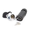ZBLZGP LP20 4 Pin Industrial Waterproof Connector Female Plug Male Panel Mount Socket Power Solder 30A 11AWG Wire Connector view 3