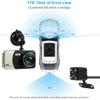 4 Inch IPS Dual Lens Car Camera Auto DVR Camcorder Cars 24H Parking Video Recorder Dash Cam Full HD 1080p Black Box Dvrs view 2