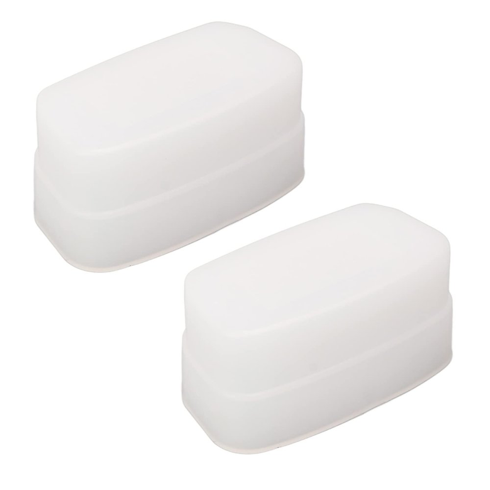 2Pcs Camera Flash Diffuser for 320EX Overhead Flash Only, White Camera Flash Bounce Diffuser Light Softbox for Photography