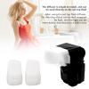 2Pcs Camera Flash Diffuser for 320EX Overhead Flash Only, White Camera Flash Bounce Diffuser Light Softbox for Photography view 2