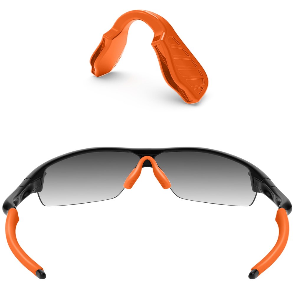 ToughAsNails Orange Replacement Nose Pads Pieces for Oakley Radar Range/Radar Pitch/Radar Path/Radar Pace OO9333/Radar XL/Radar Edge Sunglasses
