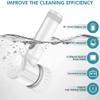 Electric Spin Scrubber Electric Cleaning Brush Cordless Power Scrubber with 5 Replaceable Brush Heads Handheld Rechargeable Shower Scrubber for Grout/Bathtub/Toilet/Window/Kitchen/Sink/Dish/Floor/Wall view 3