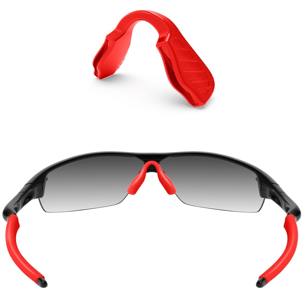 ToughAsNails Red Replacement Nose Pads Pieces for Oakley Radar Range/Radar Pitch/Radar Path/Radar Pace OO9333/Radar XL/Radar Edge Sunglasses