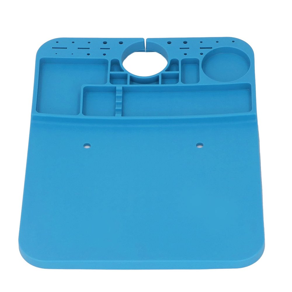 Silicone Repair Mat Premium Heat Blue Magnetic Repair Work Mat Electronic Repair Mat ffor Soldering, Electronics, Computer Repair Etc